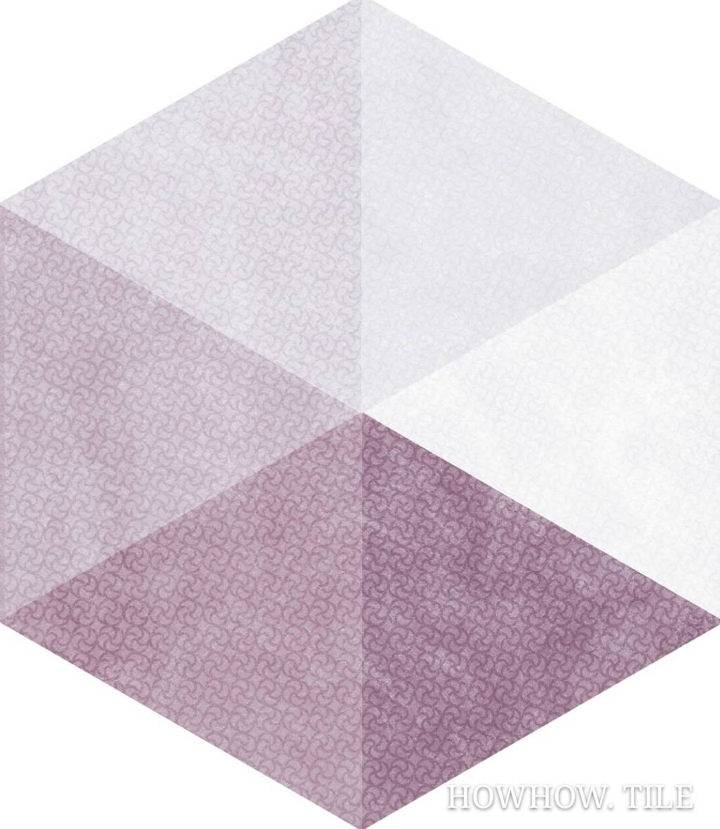 西班牙 彩色幾何六角磚（25*29cm)JY358