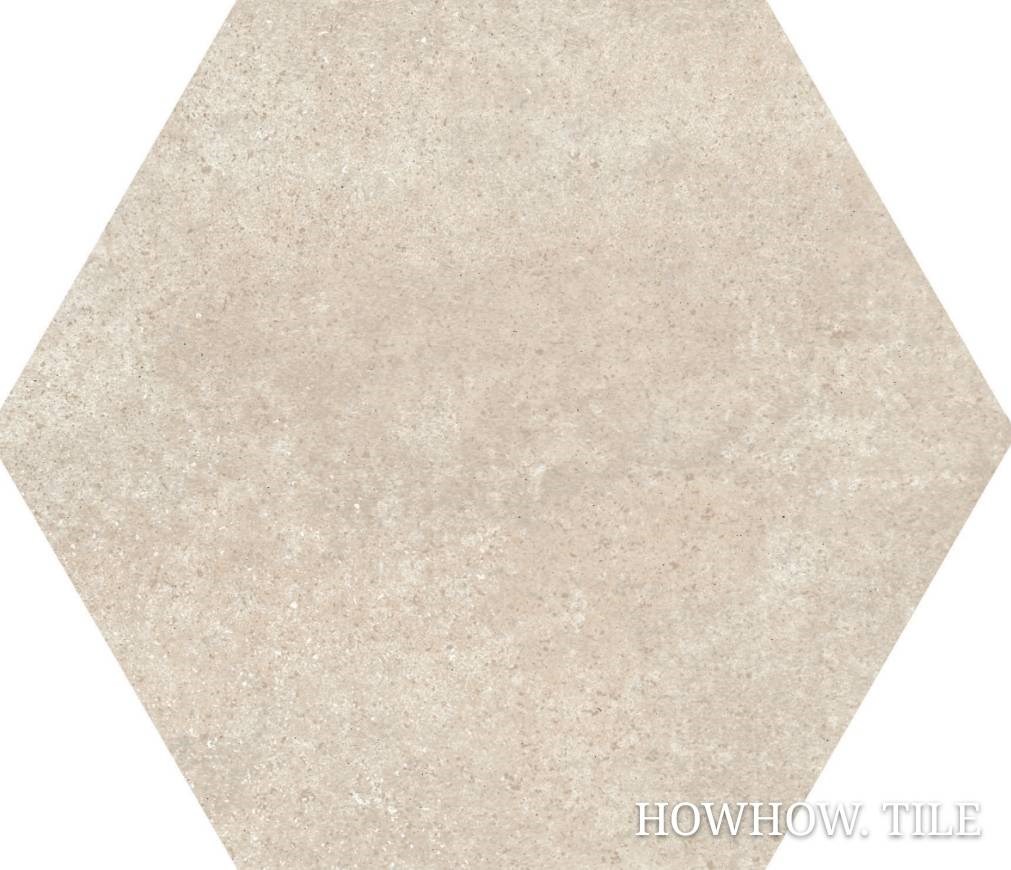 西班牙進口 格紋六角花磚-米色系（17.5*20cm)JY186.280