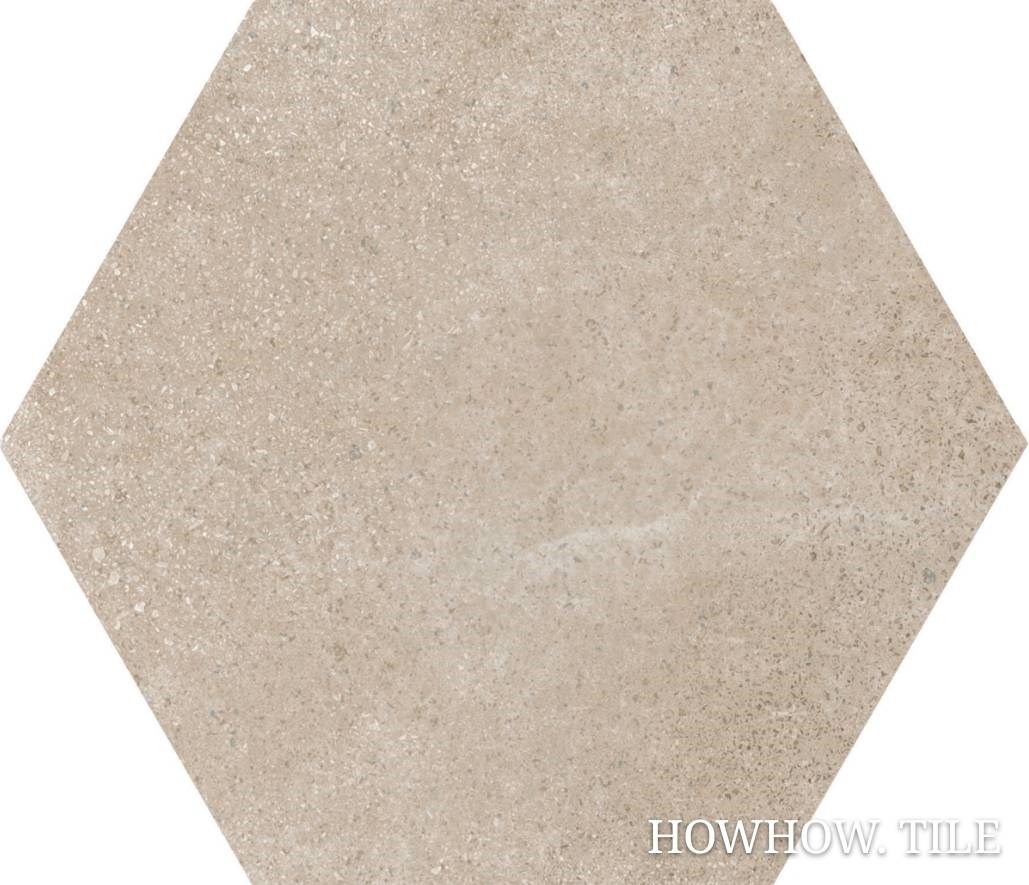 西班牙進口 格紋六角花磚-米色系（17.5*20cm)JY186.280