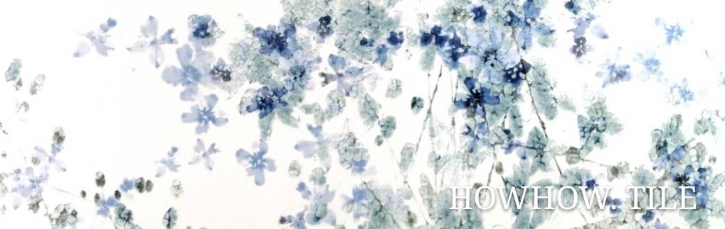 西班牙進口 亮釉馨香藍花磚（25*25cm)JY
