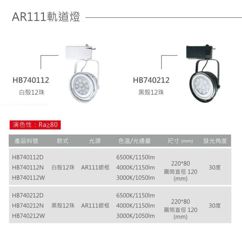 【宇豐國際】含稅 台灣品牌 LED AR111 12珠15W 軌道燈 投射燈 碗公型 工業風 白殼/黑殼 黃光/自然光/白光