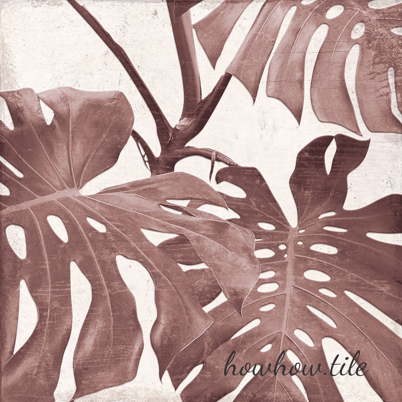 西班牙進口 叢林花磚-紅色 另有素磚可以搭配（25*25cm)GY392.452