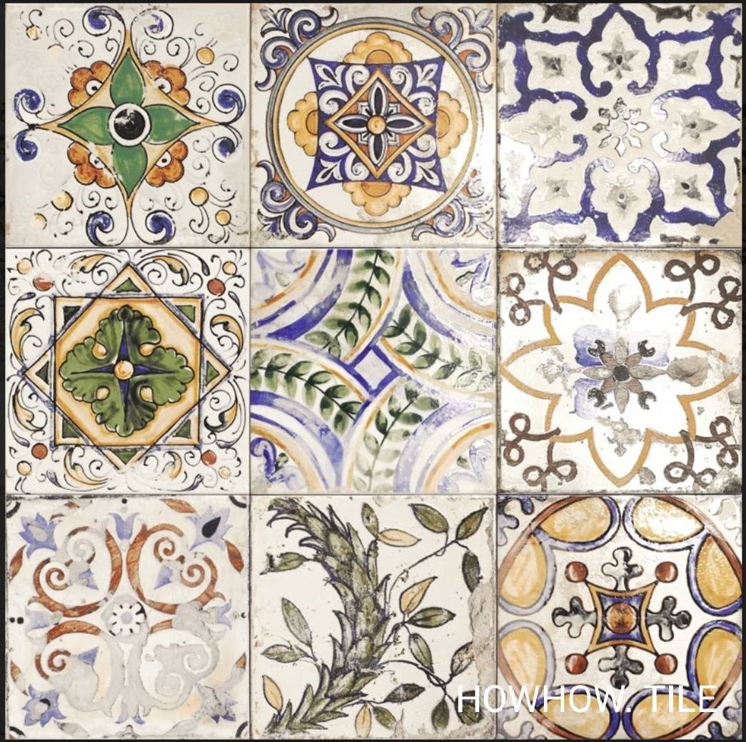 西班牙進口 鄉村小路素花磚（20*20cm)*JY162.206-232