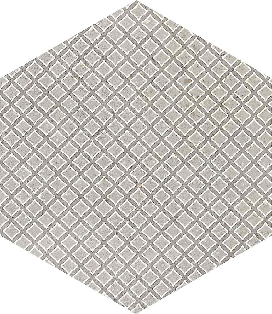 義大利 魔鏡六角素花磚  22*25cm RJ314