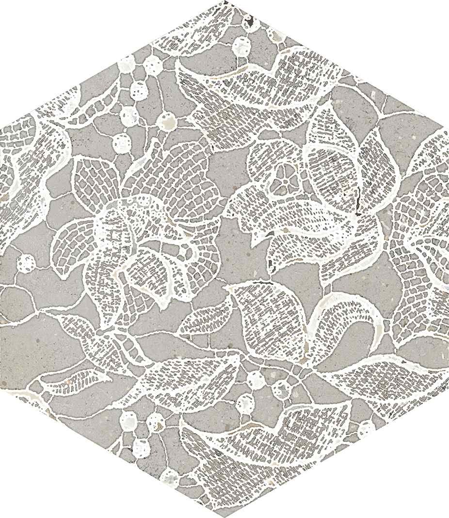 義大利 魔鏡六角素花磚  22*25cm RJ314