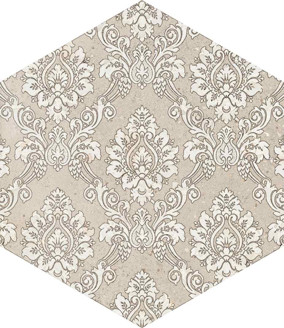 義大利 魔鏡六角素花磚  22*25cm RJ314