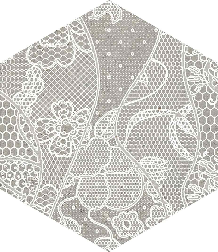 義大利 魔鏡六角素花磚  22*25cm RJ314