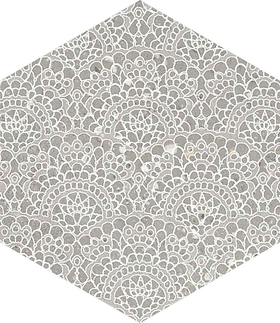 義大利 魔鏡六角素花磚  22*25cm RJ314