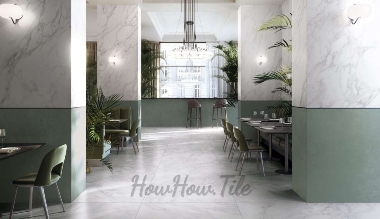 瑰麗大理石素磚立體花磚 60X120 GY6615-8319