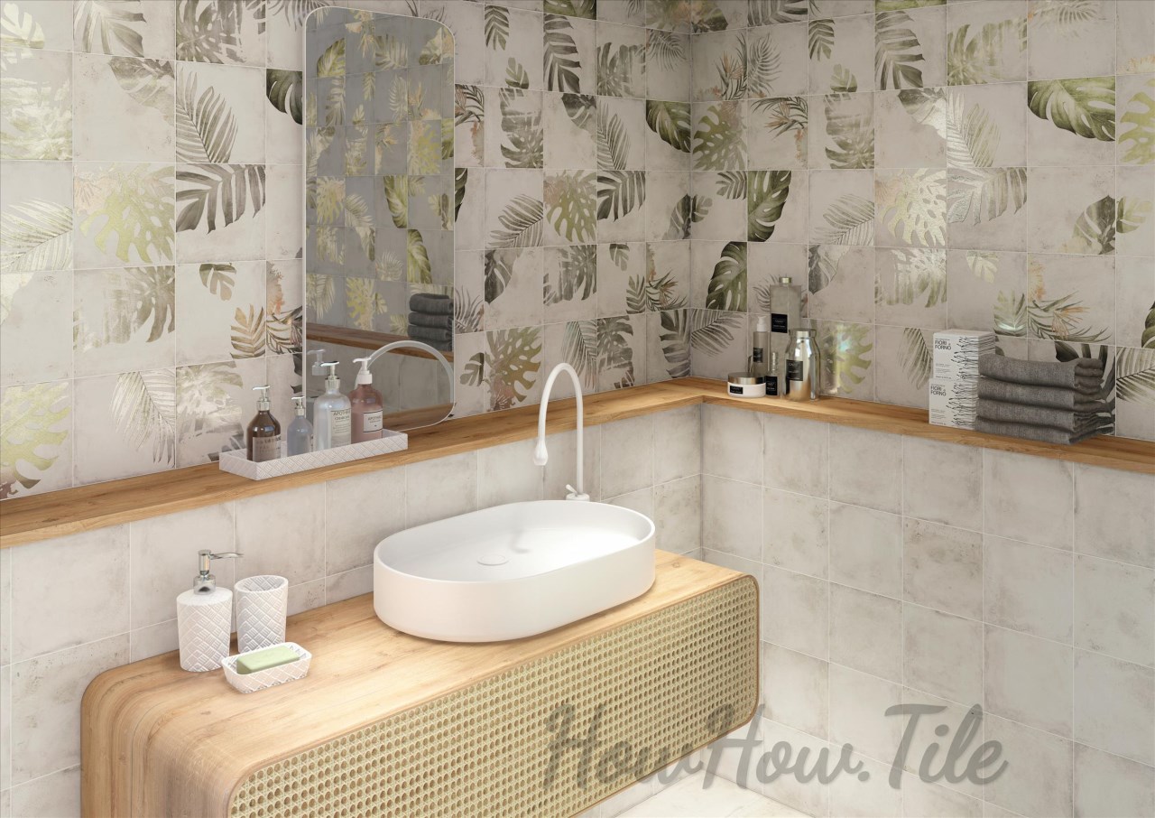 西班牙 熱帶嶼林素花磚 20X20CM  RG185-260