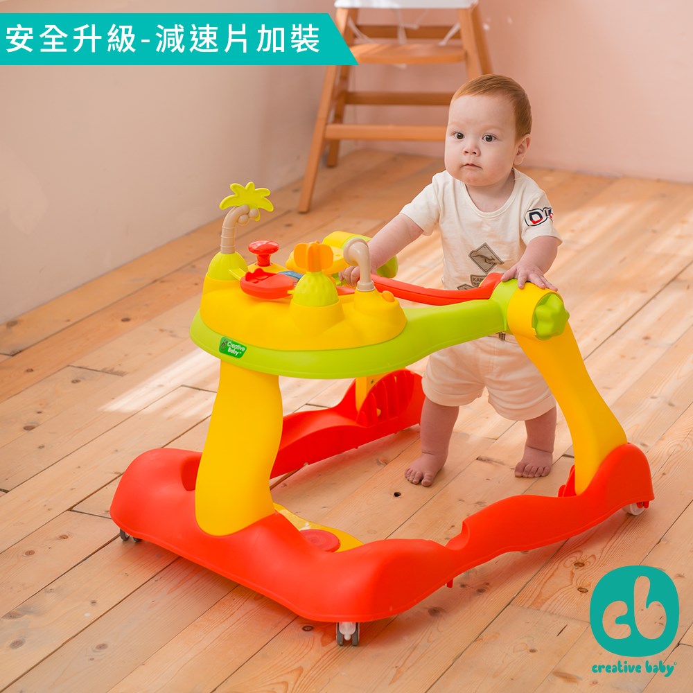 Creative Baby 多功能糖果版三合一音樂折疊助步車  學步車