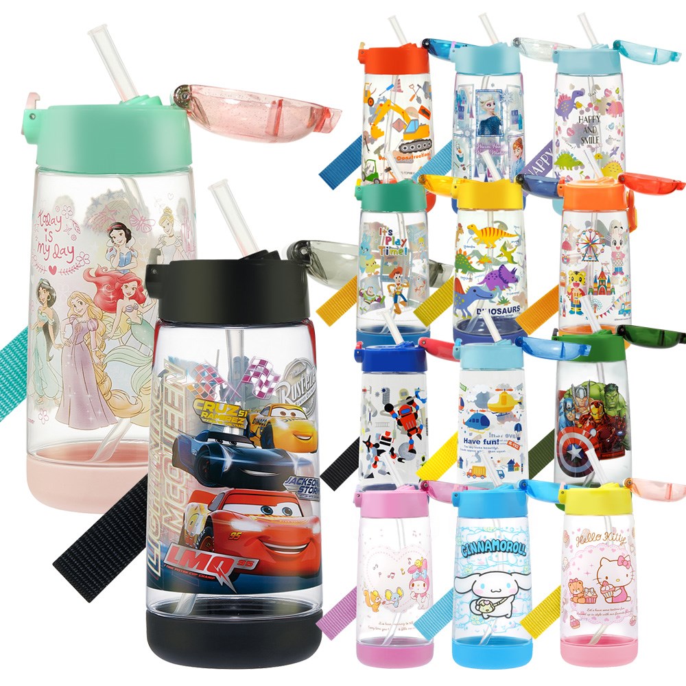 Skater PET吸管水壺(480ml)  多款可選