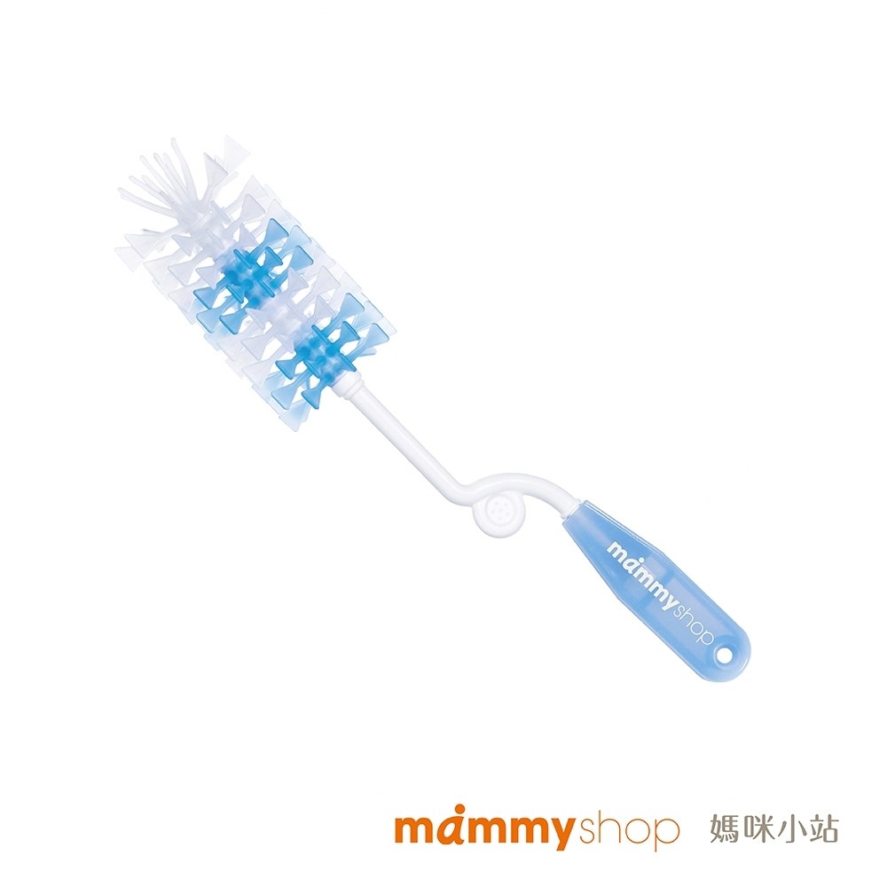 媽咪小站Mammy shop 台灣製矽膠旋轉奶瓶刷