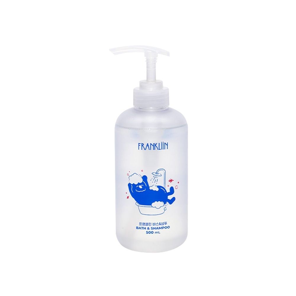 poled 韓國 FRANKLiiN 寶寶無添加 2in1沐浴洗髮露 500ml 