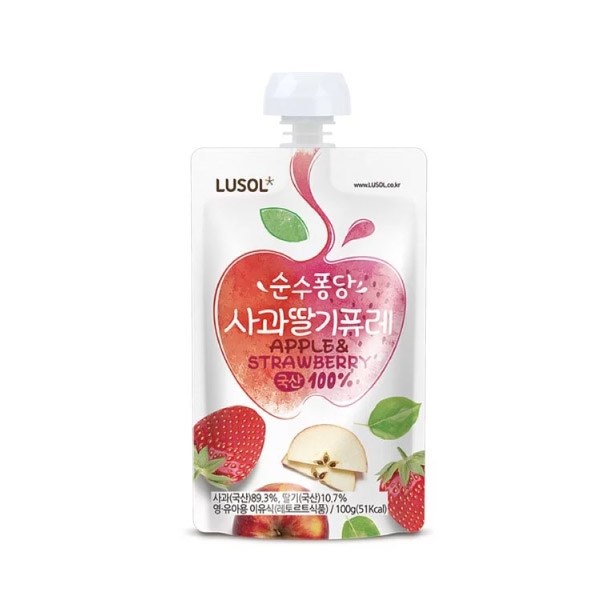韓國 LUSOL 水果果泥100g/蔬果泥80g
