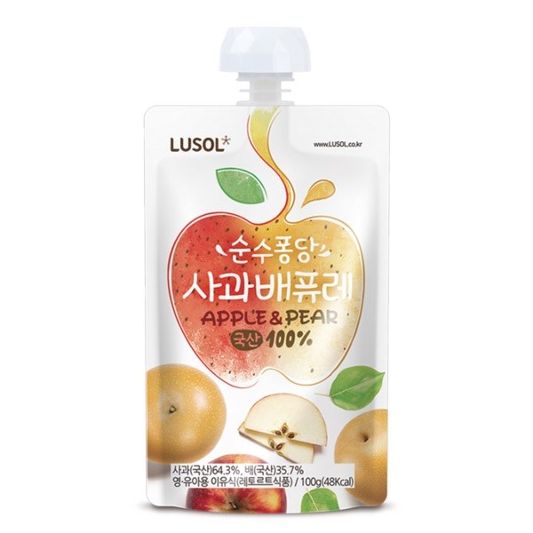 韓國 LUSOL 水果果泥100g/蔬果泥80g