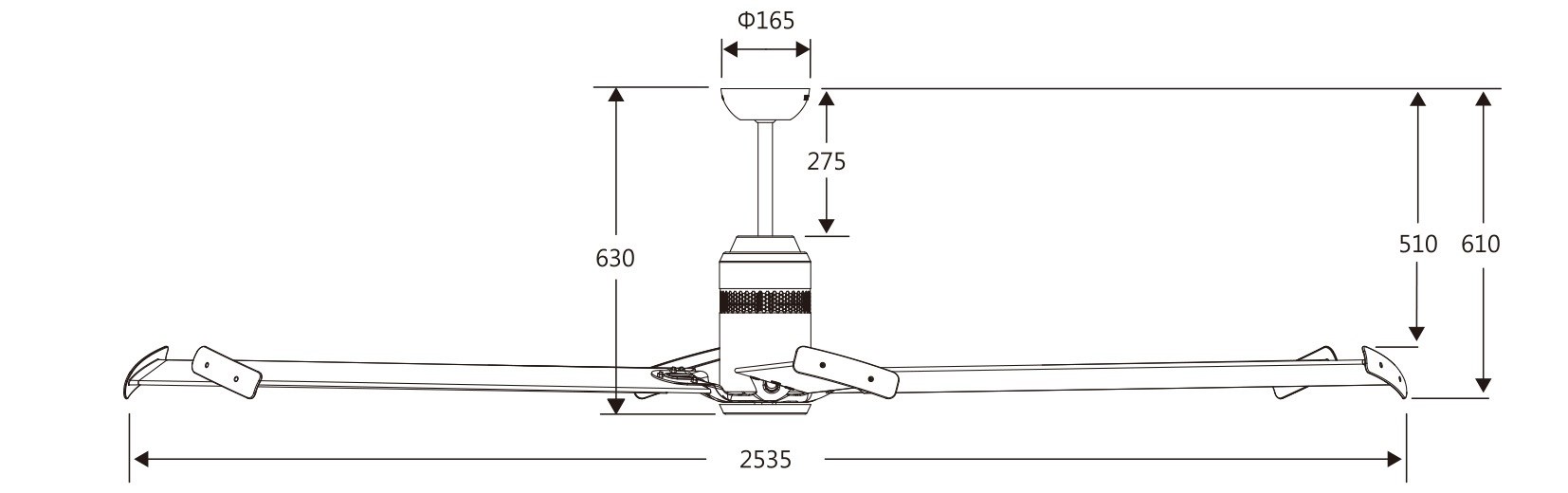 【宇豐國際】含稅 阿拉斯加ALASKA FORTIS系列 100吋 精品吊扇 FS-100B/W DC直流馬達 循環扇 吊扇