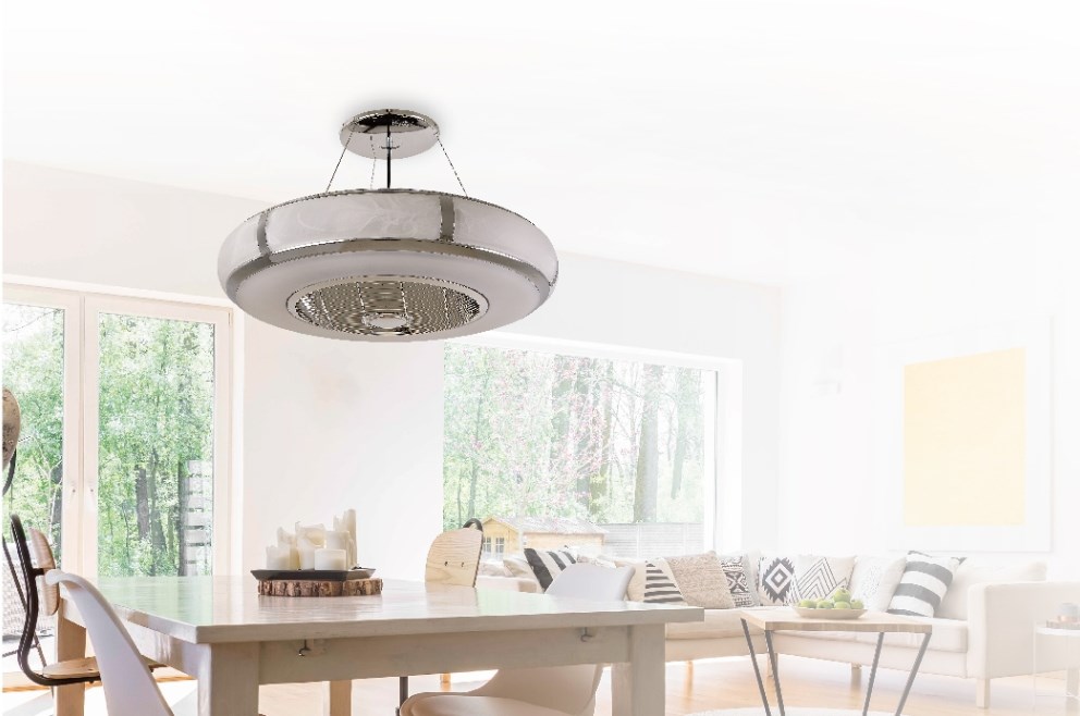 【宇豐國際】含稅 阿拉斯加ALASKA  精品吊扇 AURA系列 三段變速 玻璃款 銀河鉻 FT-A1 AC 吊扇 循環扇