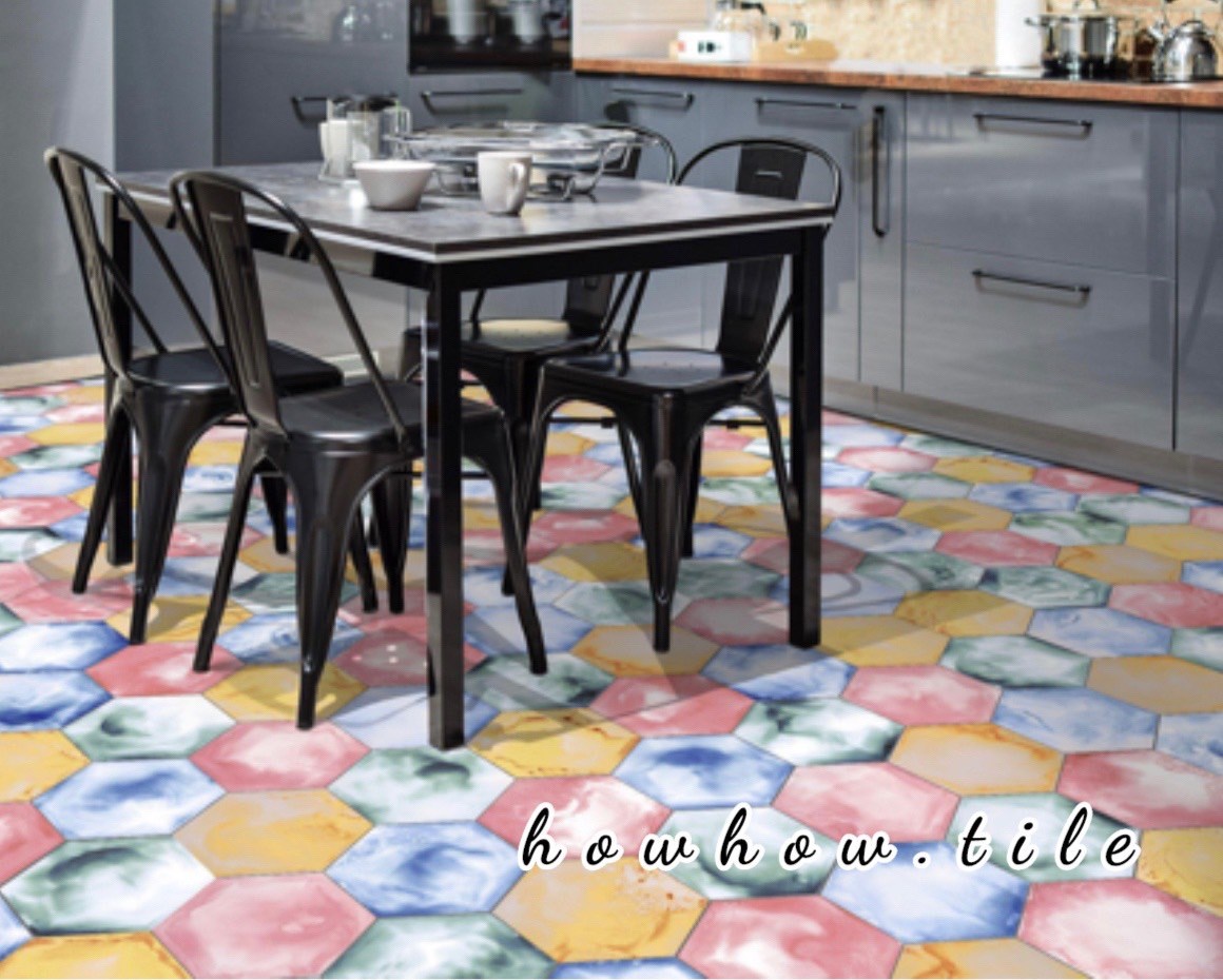 西班牙進口 絢彩六角磚（22*25cm)*AD320