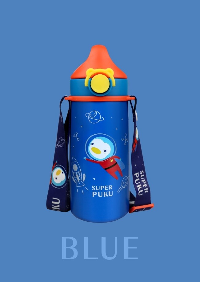 PUKU 藍色企鵝 Dreamer不鏽鋼吸管保溫水壺