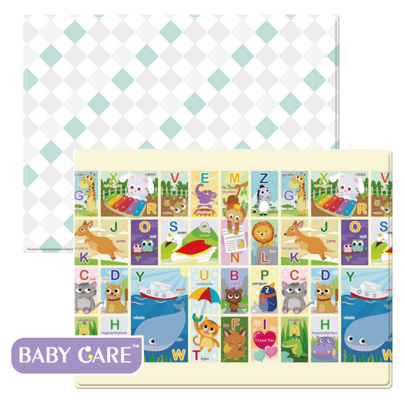 韓國BABY CARE遊戲墊(大眼動物)M