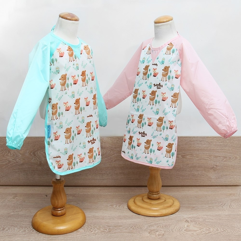 vivibaby 長袖防水畫畫衣