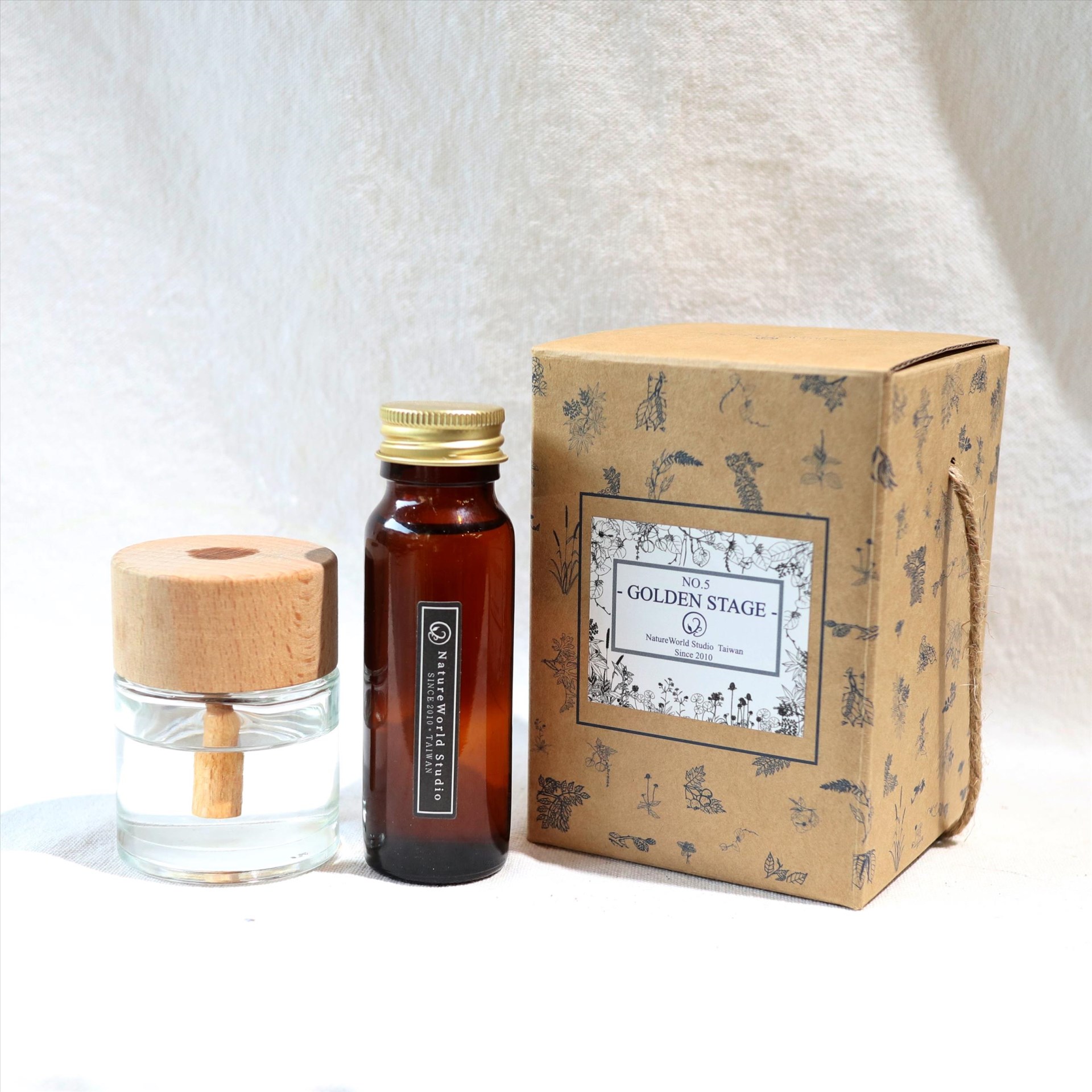 天然櫸木質感擴香瓶組/50ml 