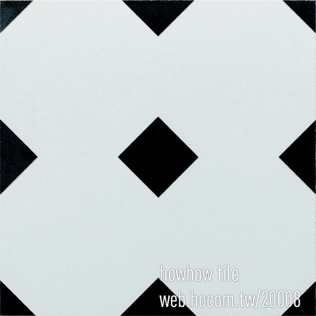義大利-黑白簡約素磚&花磚(隨機花磚)20*20cm