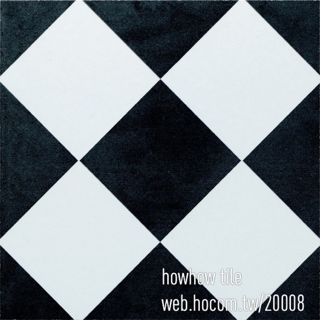 義大利-黑白簡約素磚&花磚(隨機花磚)20*20cm