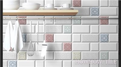 西班牙進口 南法風情花磚（10*30cm）*AD158