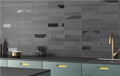 西班牙 大溪地鐵道幾何素花磚  (6*30cm) 共8色 AD114-142