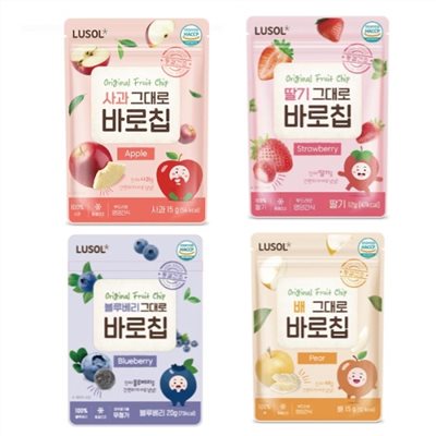 韓國 LUSOL 水果果乾15g-20g/包  6-12個月以上適用