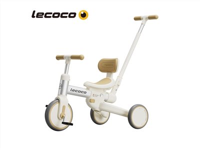  【福利品】義大利 Lecoco Walker S3 探路者四合一兒童車 (奶茶色)