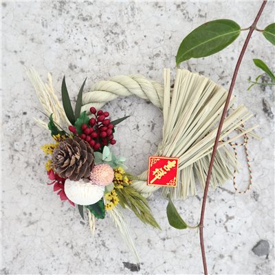 【祈福注連繩】擴香花注連繩/DIY材料包+教學影片